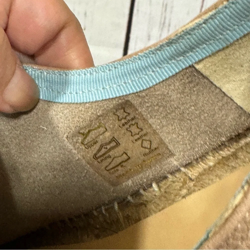 Rag & Bone New York Tan Slouchy Leather & Espadrilles Loafer Flat women’s 7 EUC